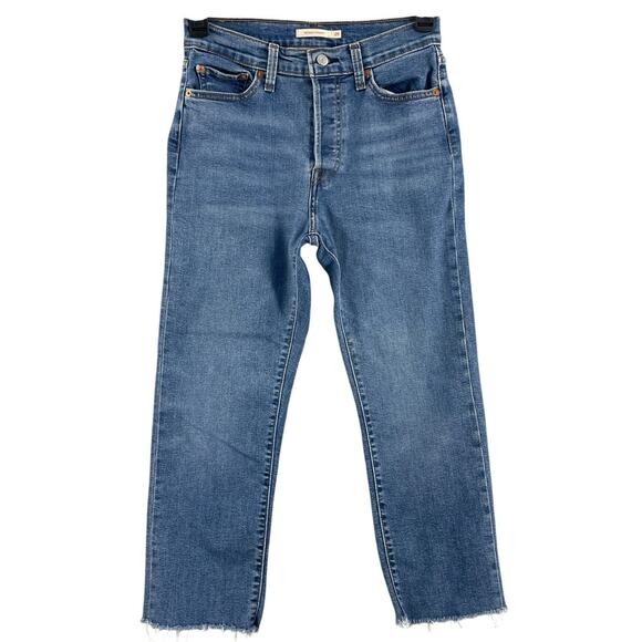 Levi's Women's Straight Leg Jeans - Blue - Picture 1 of 16